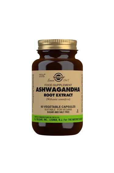 Solgar Ashwagandha Root Extract Vegetable Capsules - Pack of 60