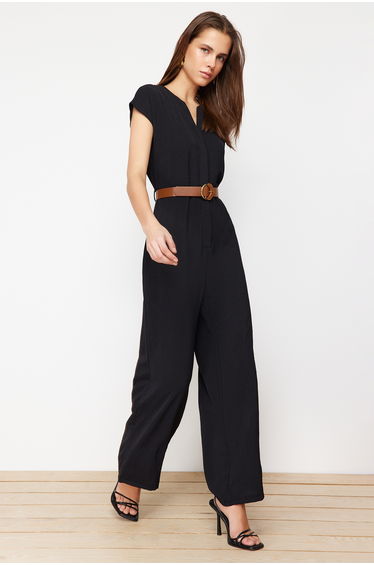 Black Woven Jumpsuit