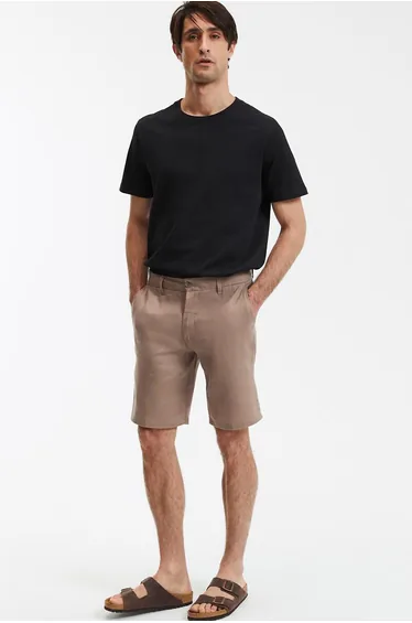 Linen Bermuda Shorts