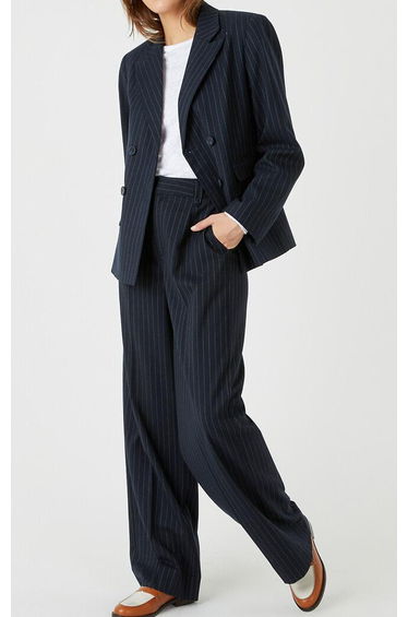 Tennis Striped Fitted Blazer