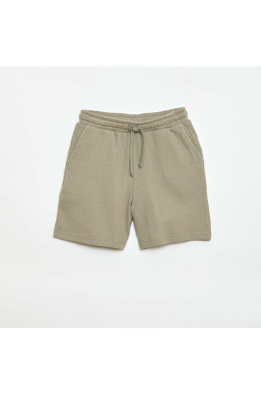 Waffle Knit Shorts GREEN