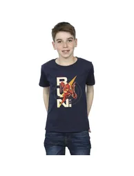 DC Comics Boys The Flash Run T-Shirt - Navy Blue