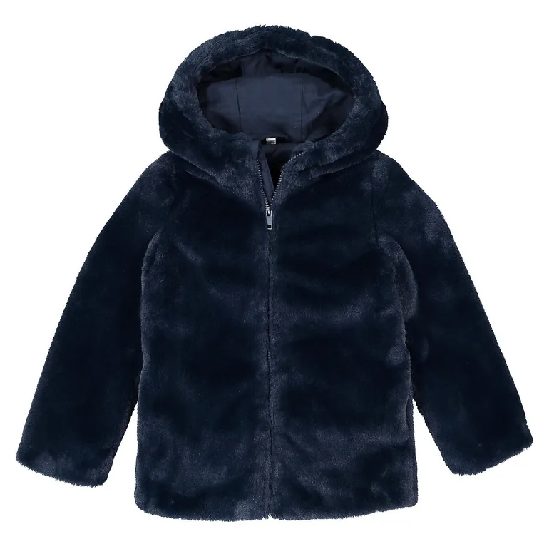 Faux Fur Hooded Coat - 2