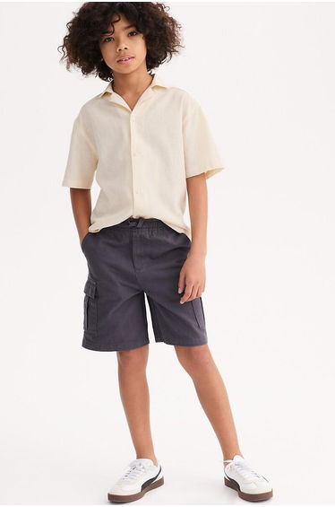 Utility Bermuda Shorts with Elasticated Waistband
