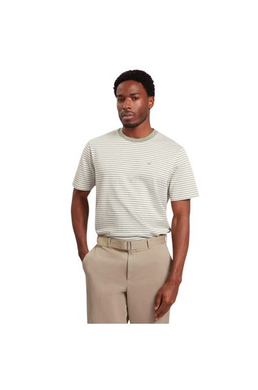 Ted Baker Mens Striped T-Shirt - Mid Green
