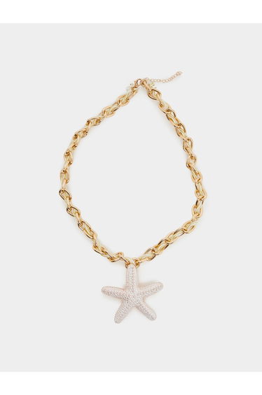 Chain Necklace with Starfish Pendant