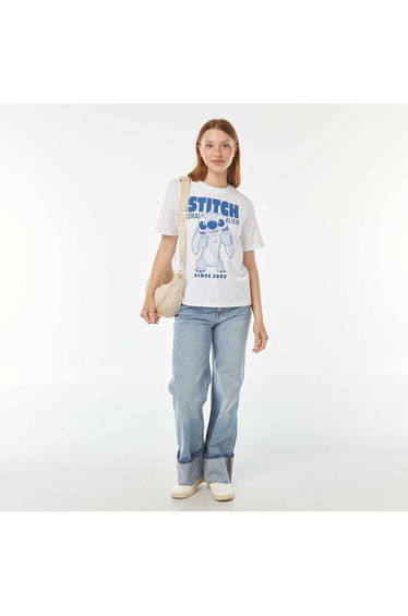 Disney Lilo & Stitch short-sleeved T-shirt WHITE