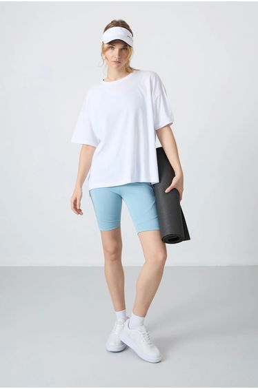 TOMMY Oversized Cotton-Modal Crew Neck T-Shirt