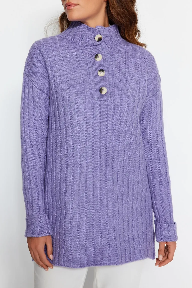 Sweater - Purple - Relaxed fit - 4