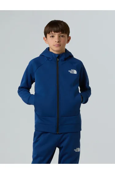 The North Face Boys Mountain Athletics Full Zip Hoodie in Blue