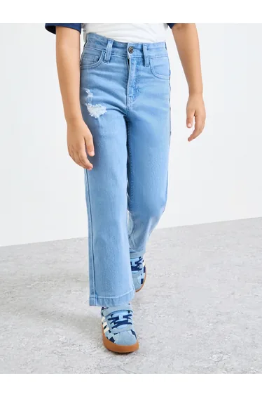 Boys Distressed Patch Jeans