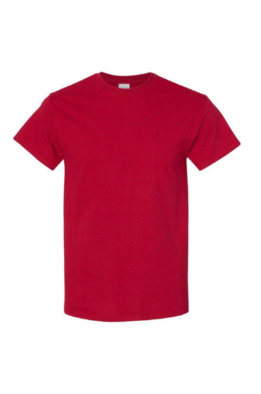 Gildan Mens Heavy Cotton Short Sleeve T-Shirt - Antique Cherry Red