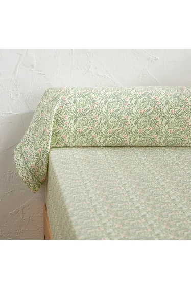 غطاء وسادة داعمة قطن ساتان بطبعة أزهار