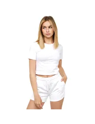 Juice Womens/Ladies Tilly Crop T-Shirt - White - 1