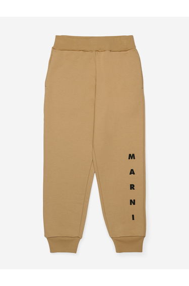 Kids Logo Joggers in Beige