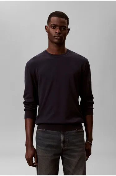 LS Supima Cotton Crew Dark Sapphire