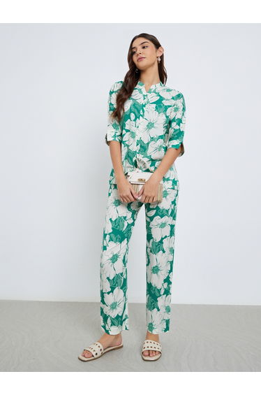 Women Floral Print Top and Pants Co-Ords