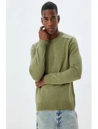 سويتر رجالي - أخضر - 1