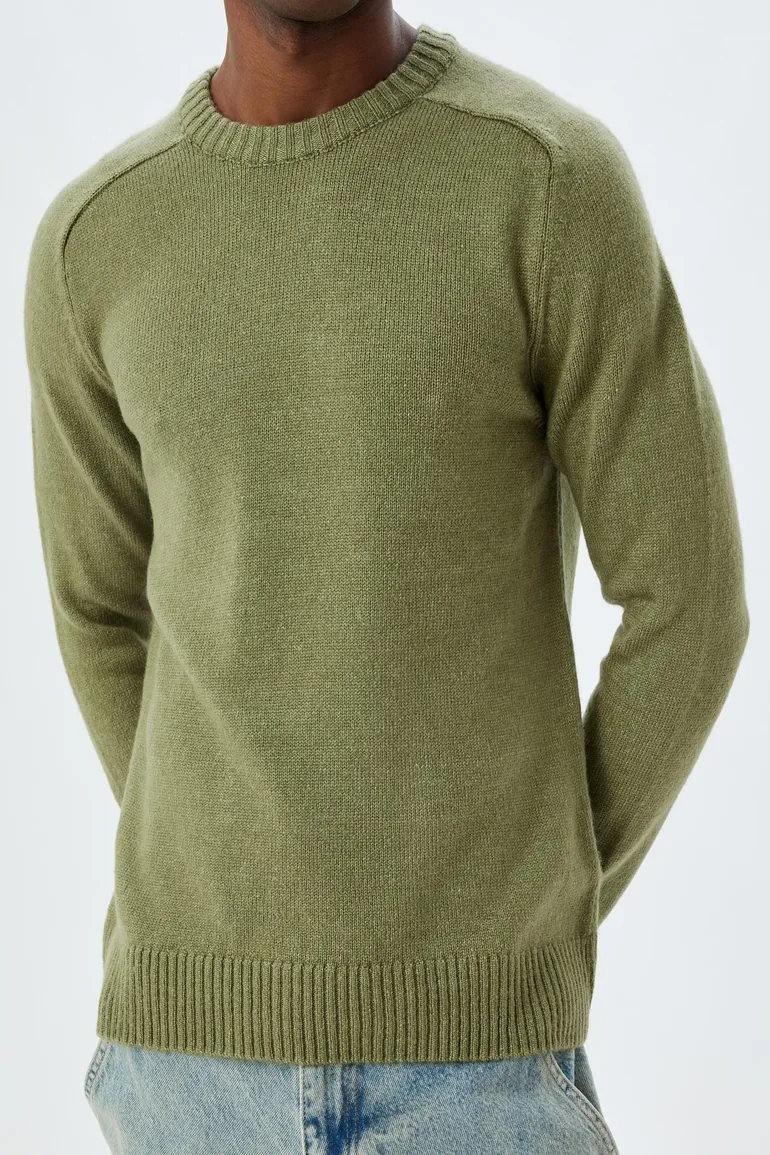 سويتر رجالي - أخضر - 3