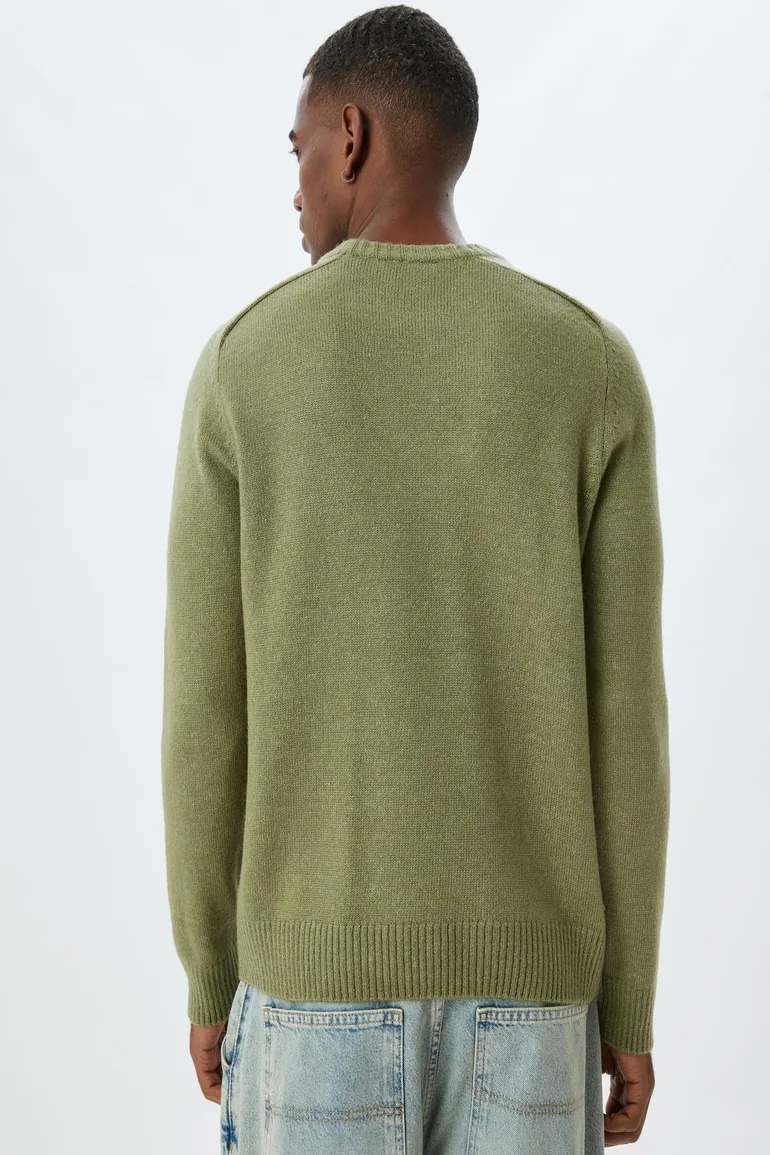 سويتر رجالي - أخضر - 4
