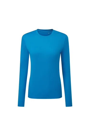 TriDri Womens/Ladies Long Sleeve Performance T-Shirt - Sapphire