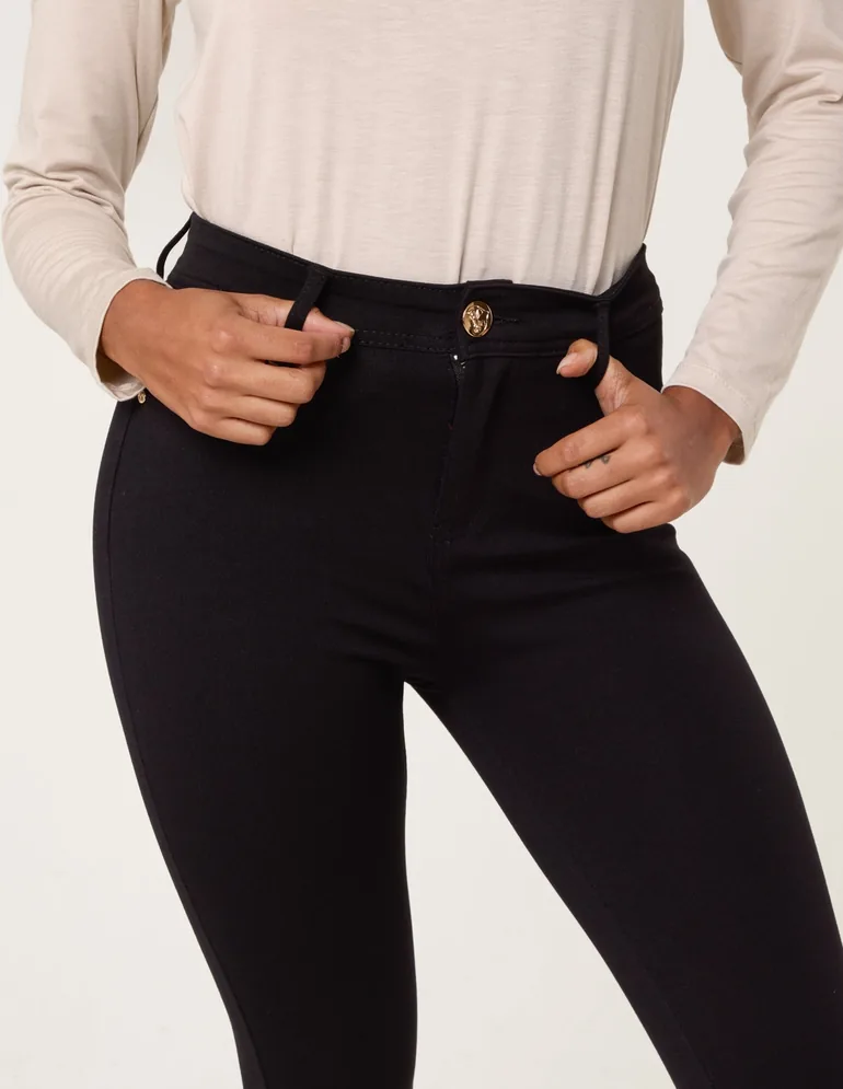Button Stretch Jeans - 3