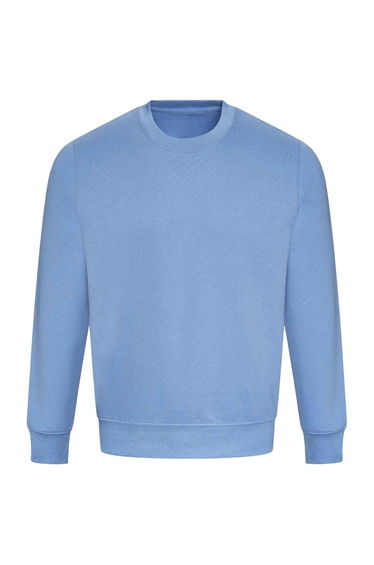 AWDis Just Hoods AWDis Unisex Crew Neck Plain Sweatshirt - Cornflower Blue