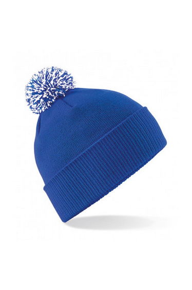 Beechfield Unisex Adult Beanie - Bright Royal Blue/White