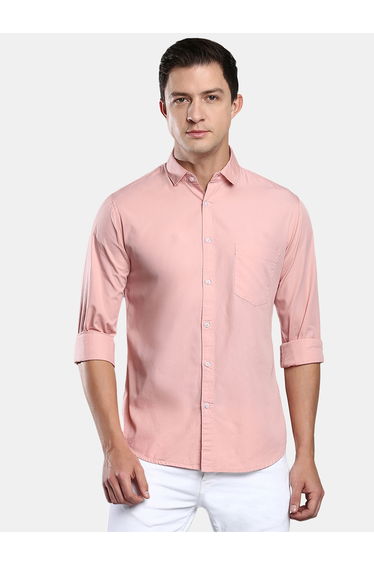Chest Pocket Slim Fit Shirt with Long Sleeves