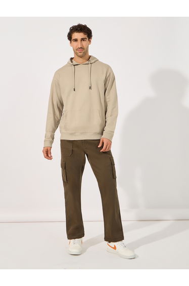Relaxed Fit Back Printed Hoodie