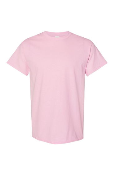 Gildan Mens Heavy Cotton Short Sleeve T-Shirt - Light Pink