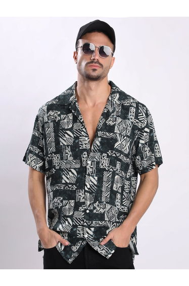 Men All Over Print Relaxed Fit Shirt