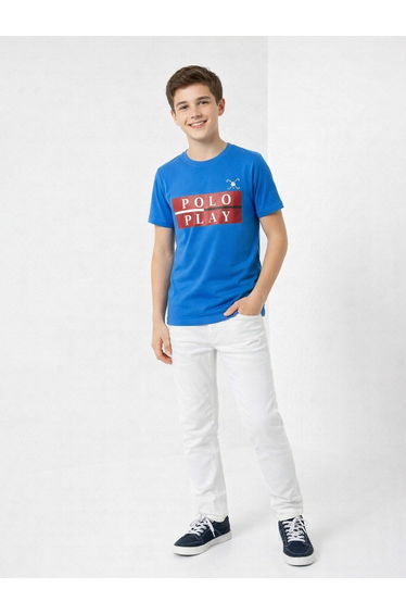 Teen Boys Graphic Logo Crew Neck T-Shirt
