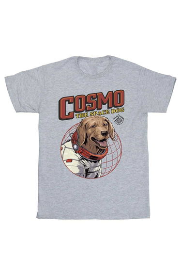 Guardians Of The Galaxy Volume 3 Boys Cosmo The Spacedog T-Shirt - Sport Grey