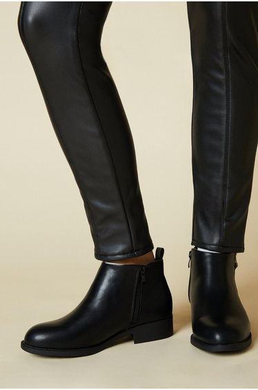 Maddy Side Zip Flat Boots