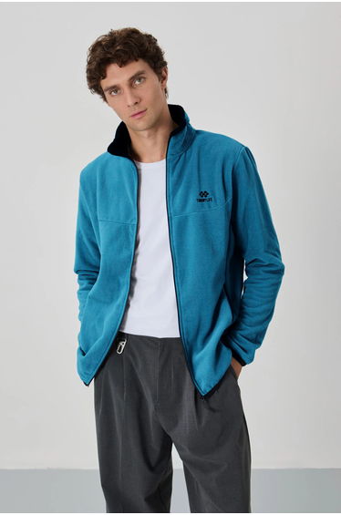 TOMMY Men's Plush Zip-front Sweatshirt