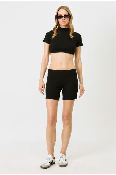 Women's Ribbed Knit Long Boxer