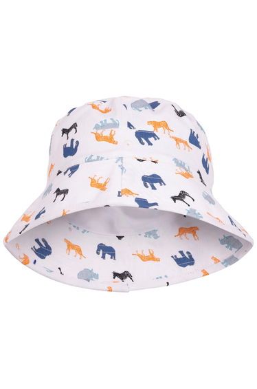 Trespass Childrens/Kids Zebdee Safari Animals Bucket Hat - White