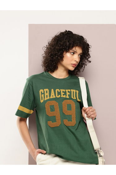 Women Oversized Printed T-Shirt