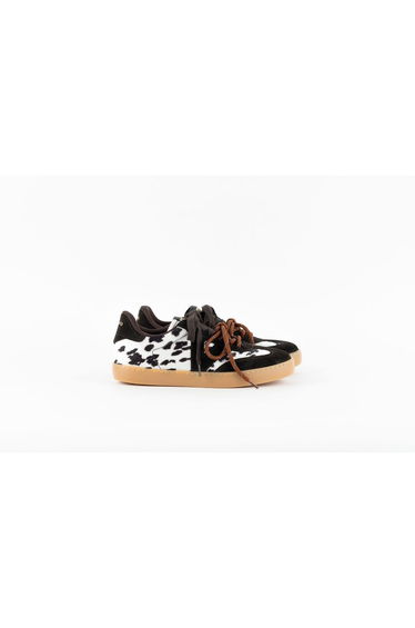 Berlin Animal Print Trainers Marron