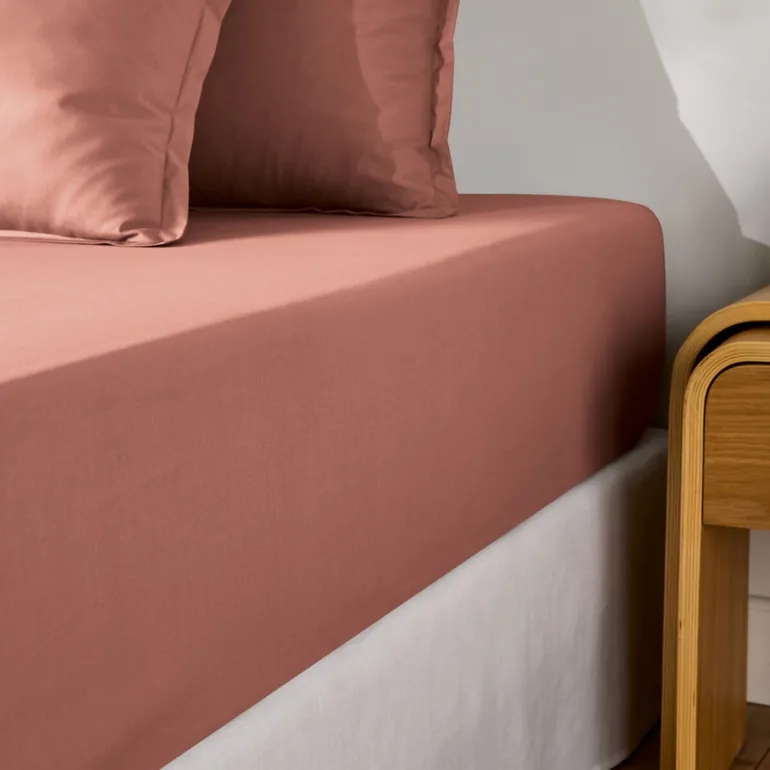 شرشف سرير قطن بحواف مطاطية ارتفاع 30 سم - 4