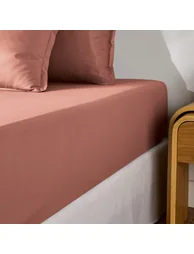 شرشف سرير قطن بحواف مطاطية ارتفاع 30 سم - 4