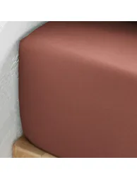 شرشف سرير قطن بحواف مطاطية ارتفاع 30 سم - 3