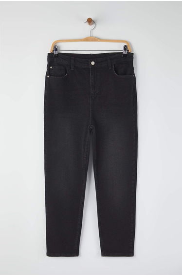 Anthracite High Waist Plus Size Skinny Jeans