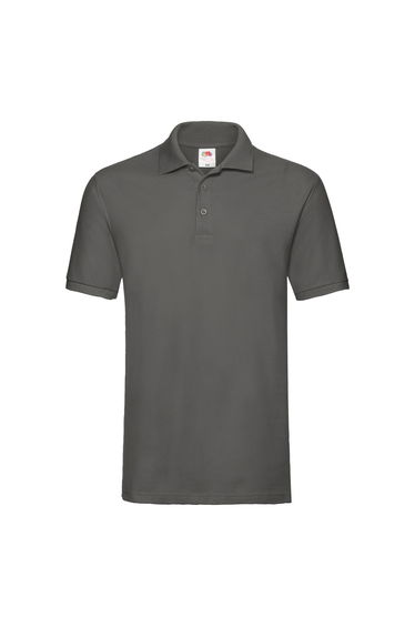 Fruit Of The Loom Premium Mens Short Sleeve Polo Shirt - Light Graphite