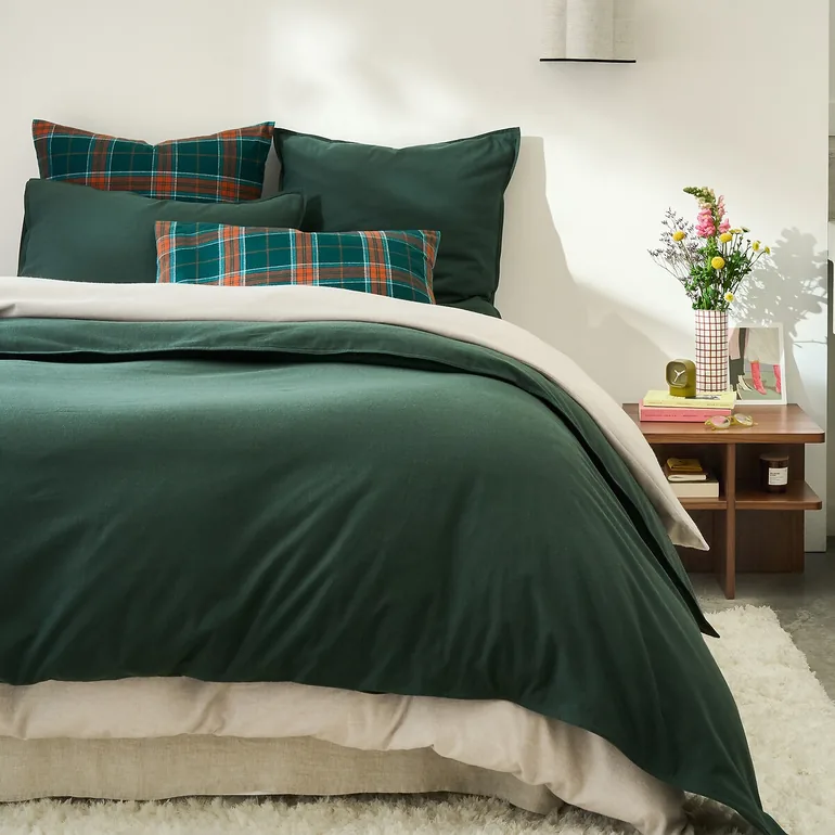 Clara Brushed Cotton Pillowcase - 1