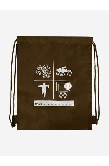 Zeco Kids School Premium Printed PE Bag in Brown (40cm)