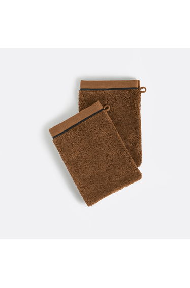 Set of 2 Victor 100% Combed Cotton Terry Luxury Wash Mitts