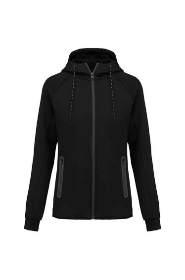 Proact Womens/Ladies Performance Hooded Jacket - Black
