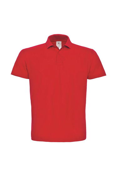 B&C Mens ID.001 Cotton Polo Shirt - Red
